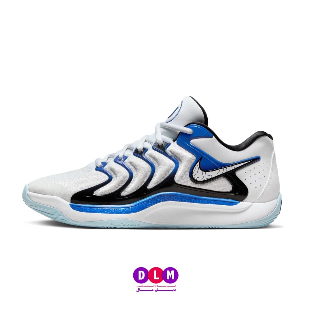 کفش بسکتبال نایکی کِی دی 17 رنگ سفید آبی – Nike kd17 blue — تصویر ۲