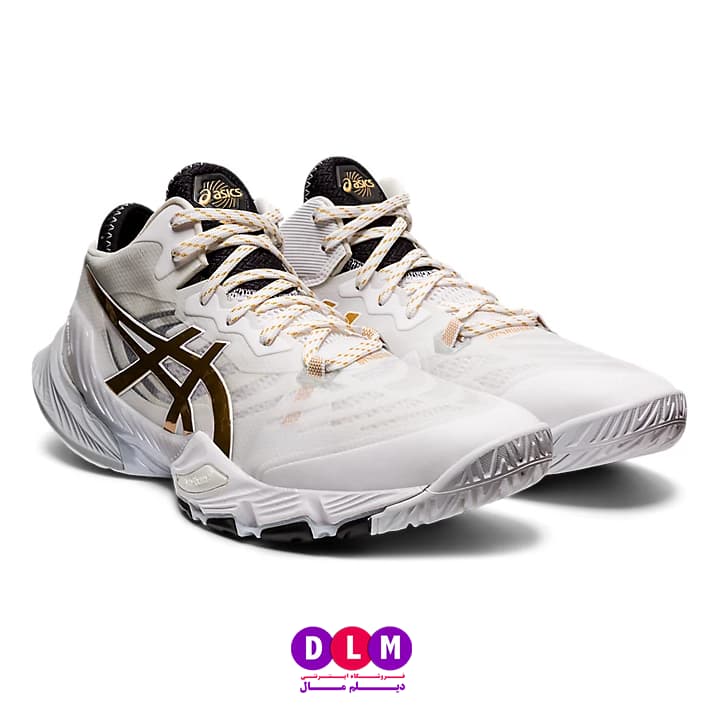 کفش والیبال آسیکس متارایز رنگ سفید طلایی – Asics Metarise