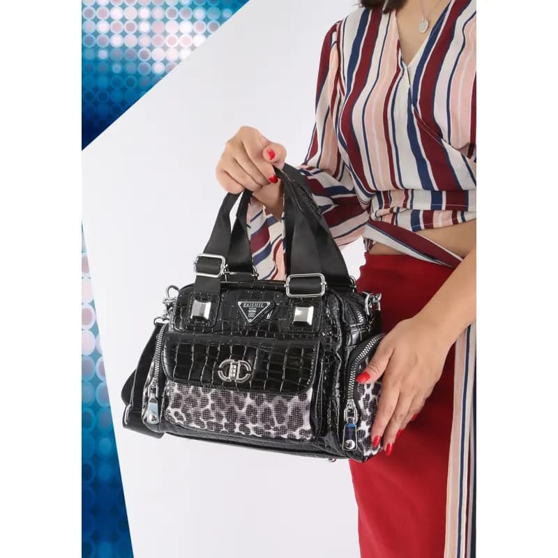 کیف مجلسی طرح پلنگی برند KAISHILAN وارداتی — تصویر ۹