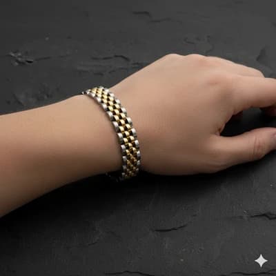 دستبند استیل مردانه Rolex — تصویر ۲