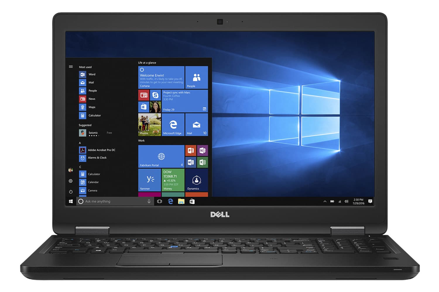 لپ تاپ استوک Dell Precision 3520 Core i7-7th HQ / 8GB / 1TB M.2 / 2GB Quadro M620 / Touch — تصویر ۲
