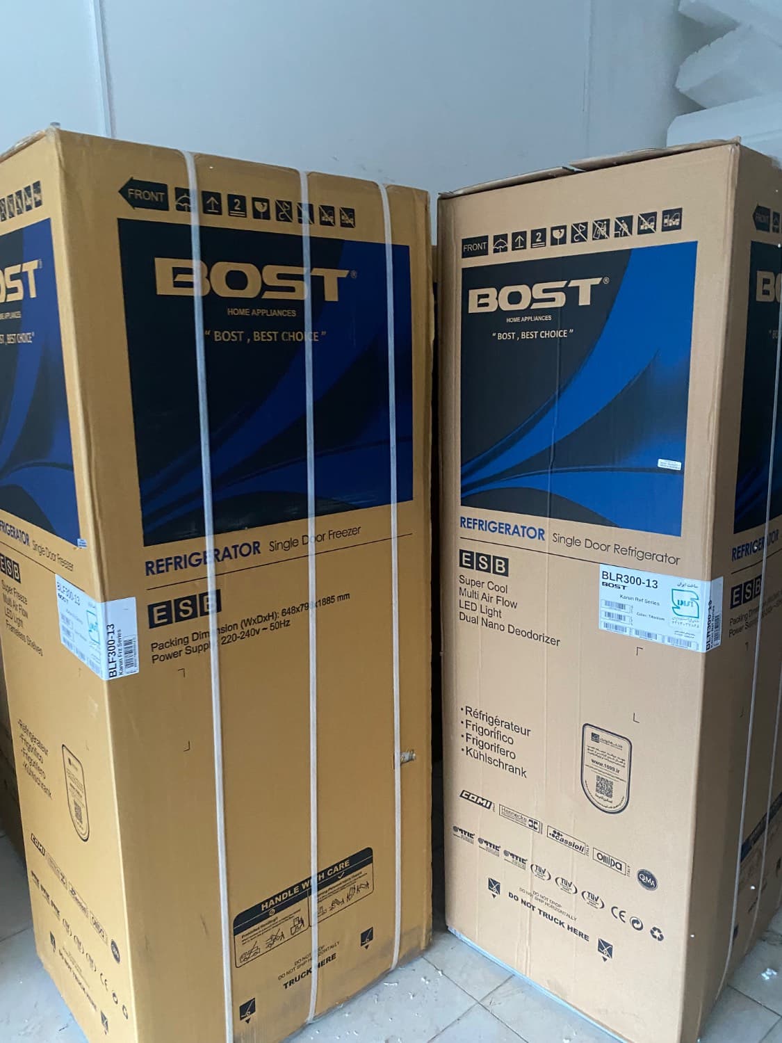 یخچال فریزر دوقلو بست مدل BLR300-13 ظرفیت ۳۶ فوت رنگ نقره ای — تصویر ۶