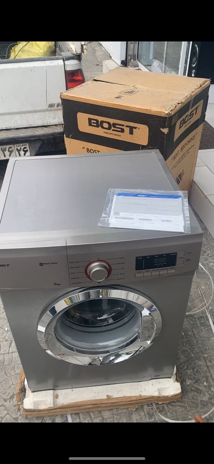 لباسشویی 6 کیلویی بوست رنگ سیلورBOST BWD-6112 — تصویر ۴