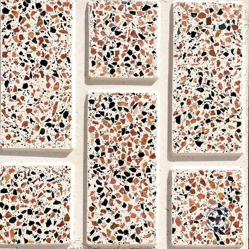 موزائیک آجرنمای سه سنگ