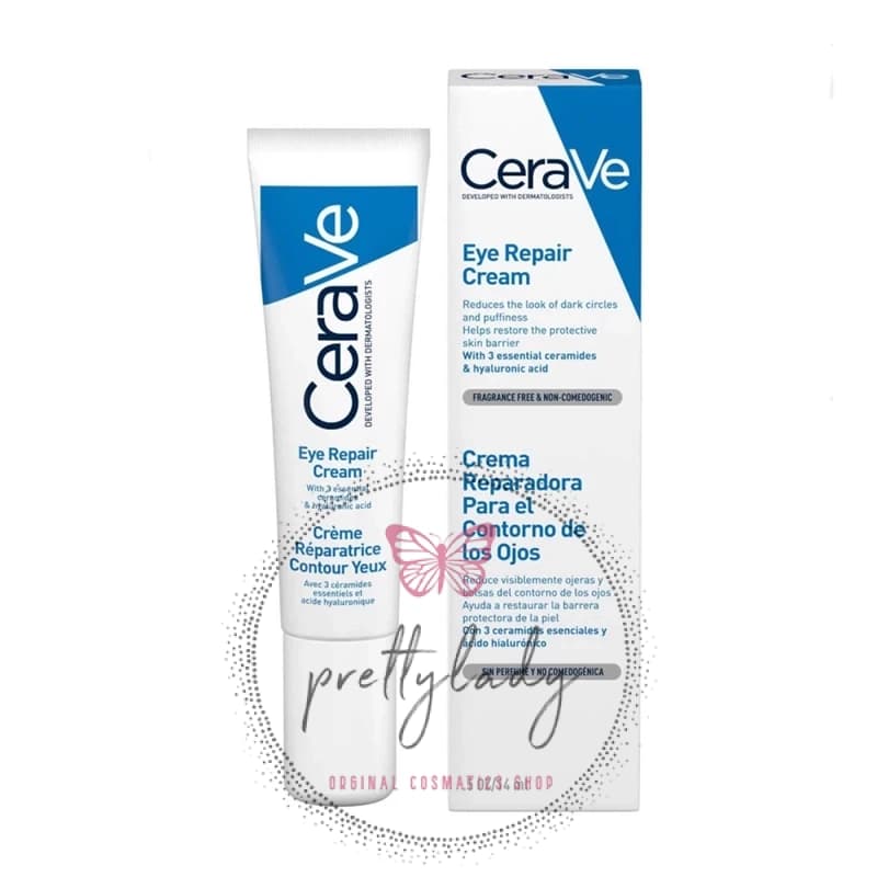 سراوی کرم ترمیم کننده خطوط دور چشم مدل Repair حجم 14 میلی لیتر CeraVe Skin Renewing Eye Cream — تصویر ۴