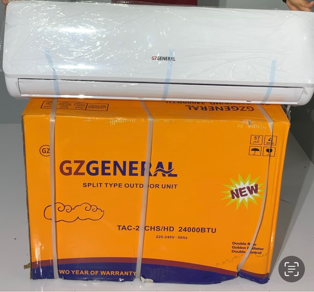 کولر گازی 12000 جی زد جنرال GZ GENERAL TAC-۱۲CHS/HD — تصویر ۳