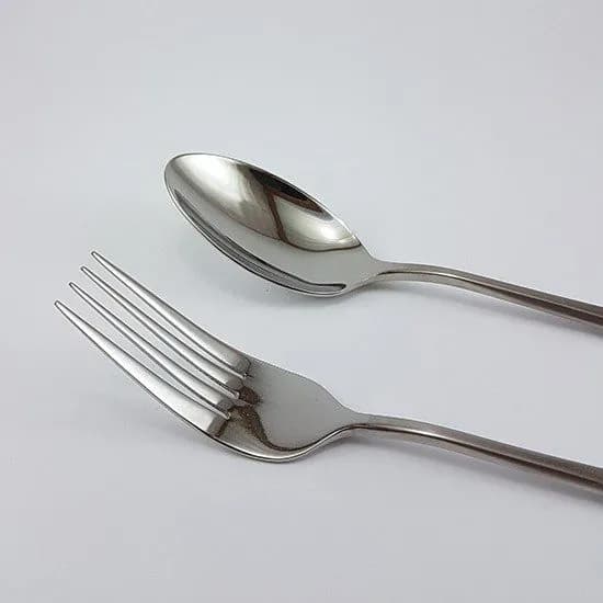 قاشق چنگال 12 پارچه استیل یونیک کد 5712 — تصویر ۲