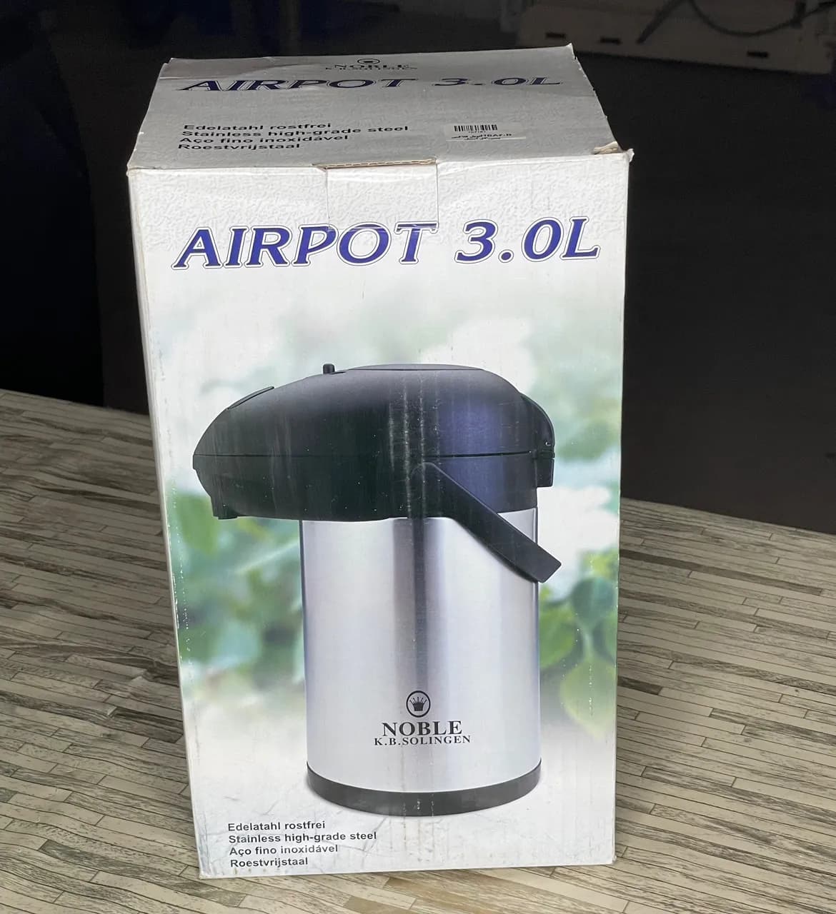 فلاسک 3 لیتر پمپی استیل نوبل کینگ — تصویر ۴