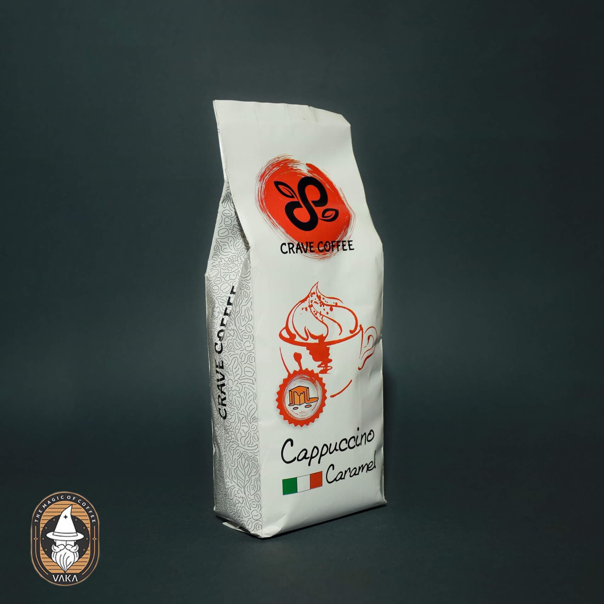 پودر کاپوچینو با طعم کارامل 500 گرمی کریو(CRAVE) — تصویر ۲