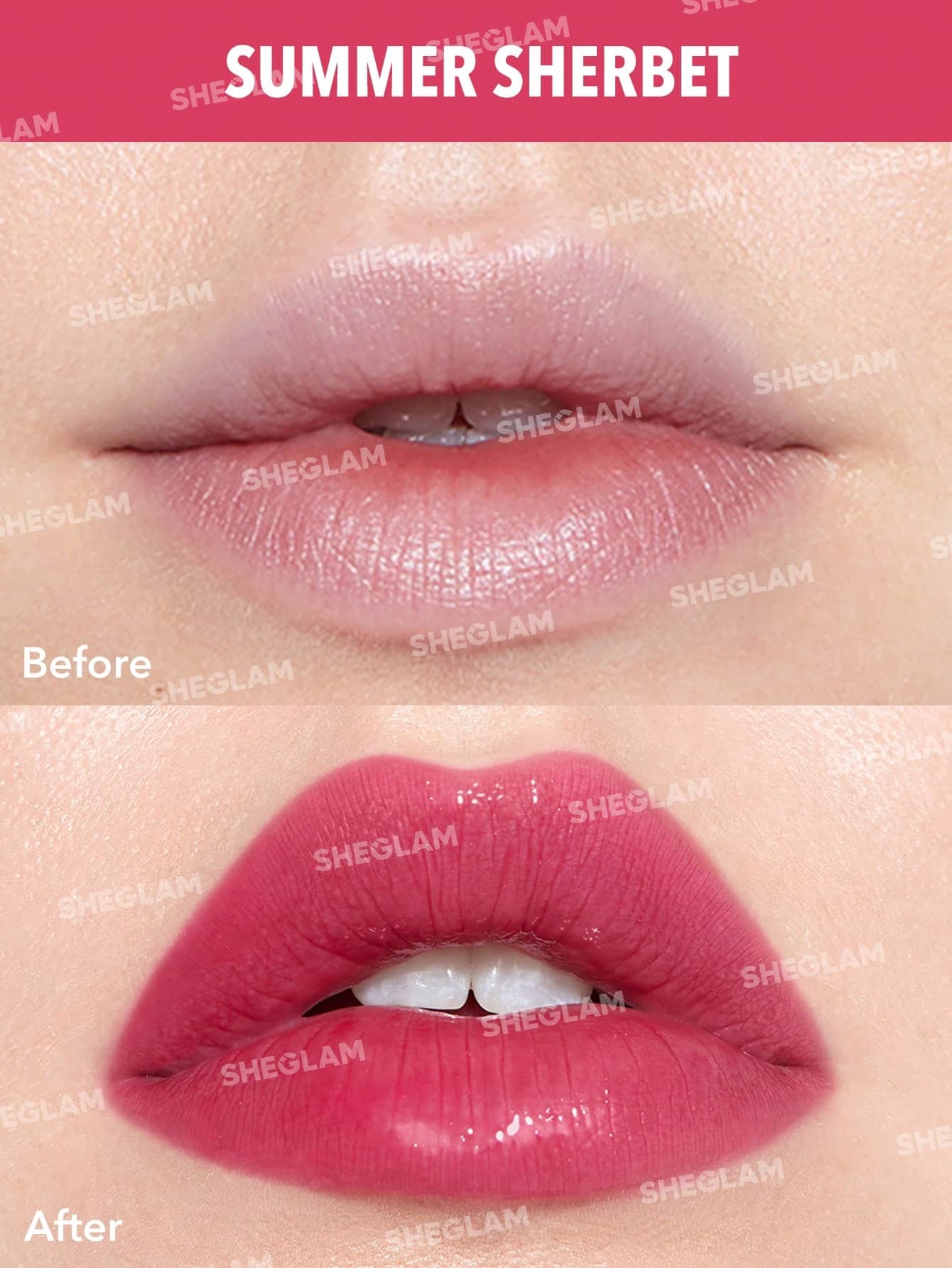 تینت بالم لب مایع براش دار شیگلم sheglam glow addict lip balm — تصویر ۴