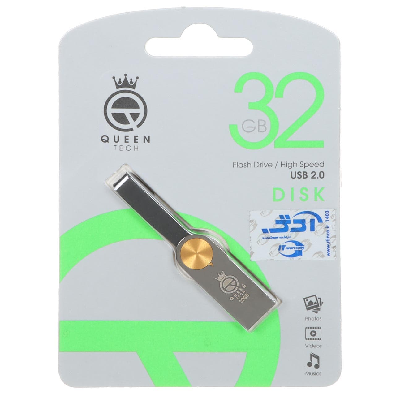 فلش مموری 32 گیگابایت Queen DISK USB2.0 Flash Memory — تصویر ۲