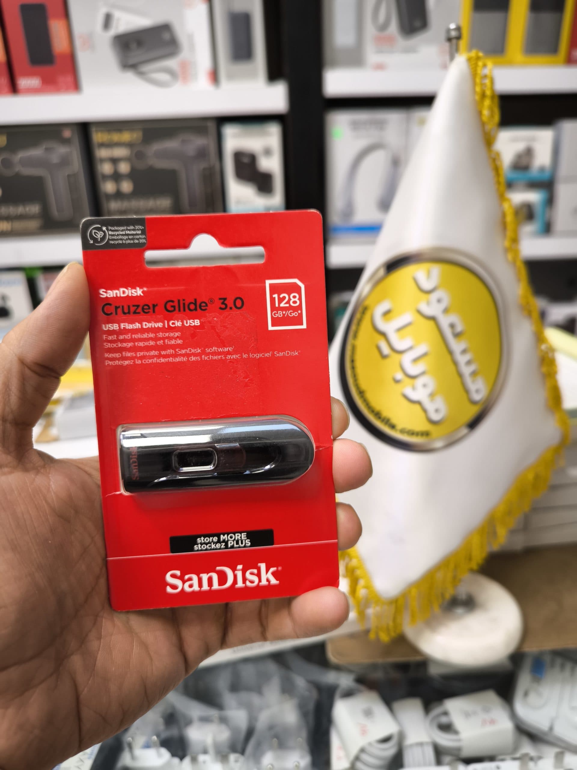 فلش مموری سن دیسک Cruzer Glide CZ600 USB 3 ظرفیت 128 گیگابایت – ساخت مالزی