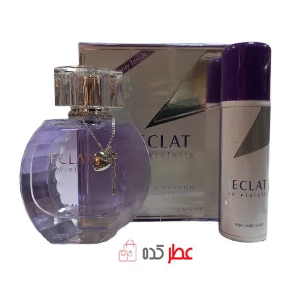 اکلت لا ویولت ادکلن فراگرنس ورد زنانه همراه با اسپری بدن ECLAT La Violette FRAGRANCE 100ML — تصویر ۲