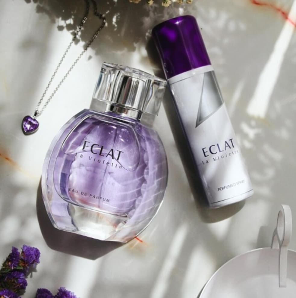 اکلت لا ویولت ادکلن فراگرنس ورد زنانه همراه با اسپری بدن ECLAT La Violette FRAGRANCE 100ML — تصویر ۵