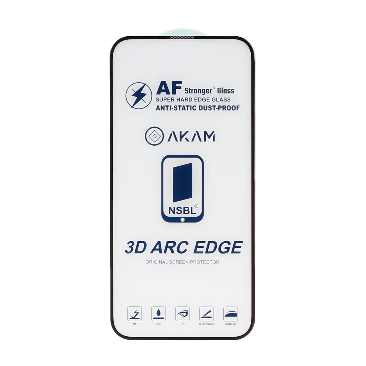 محافظ صفحه نمایش شیشه ای اورجینال Full Cover ESD – AKAM مدل Iphone 13 pro max -14 plus