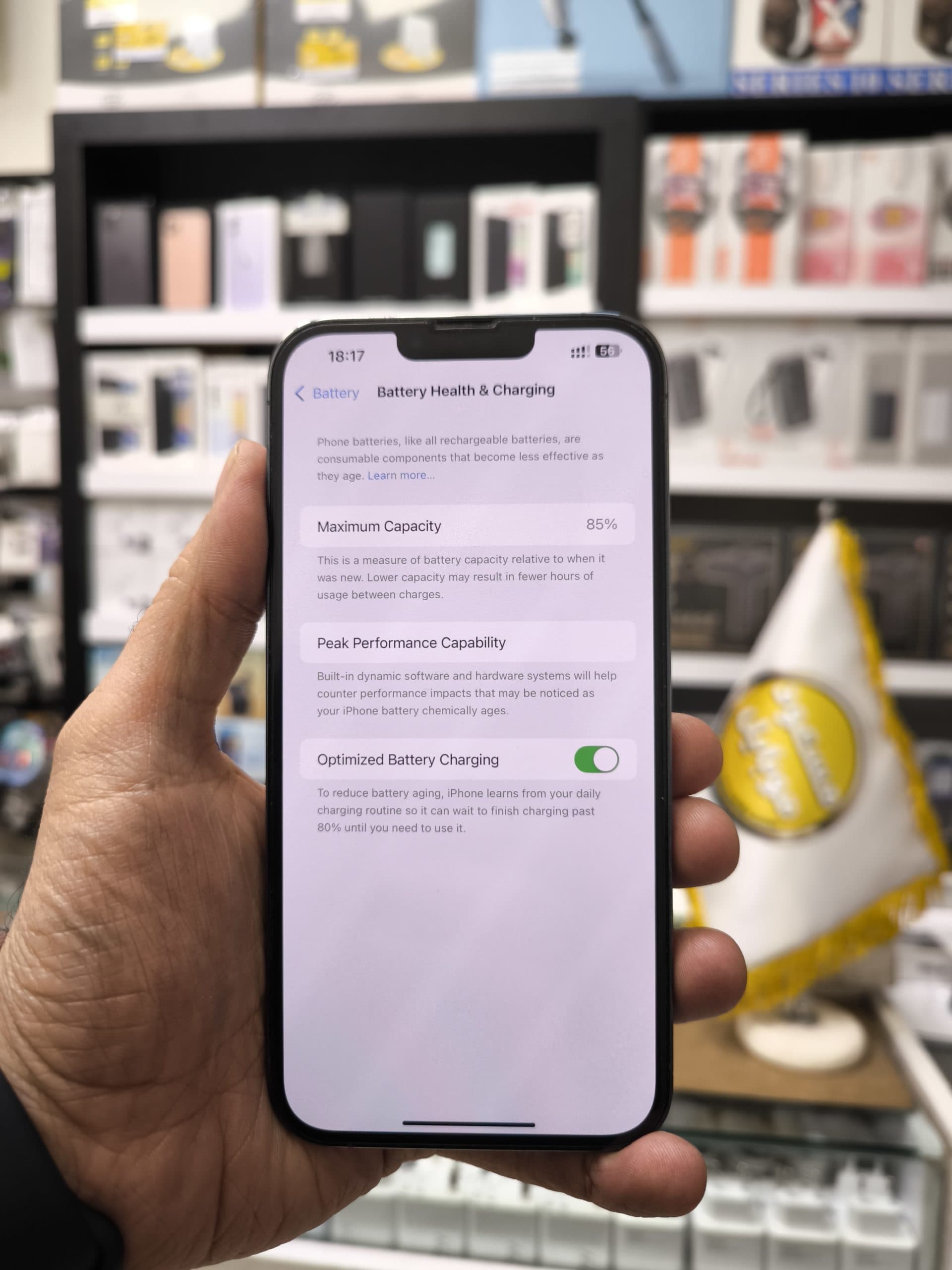 کارکرده تمیز ـ استوک ـ گوشی اپل iPhone 13 Pro Max ظرفیت 256 – با رجیستر – دو سیم ZAA – باتری 85 — تصویر ۴