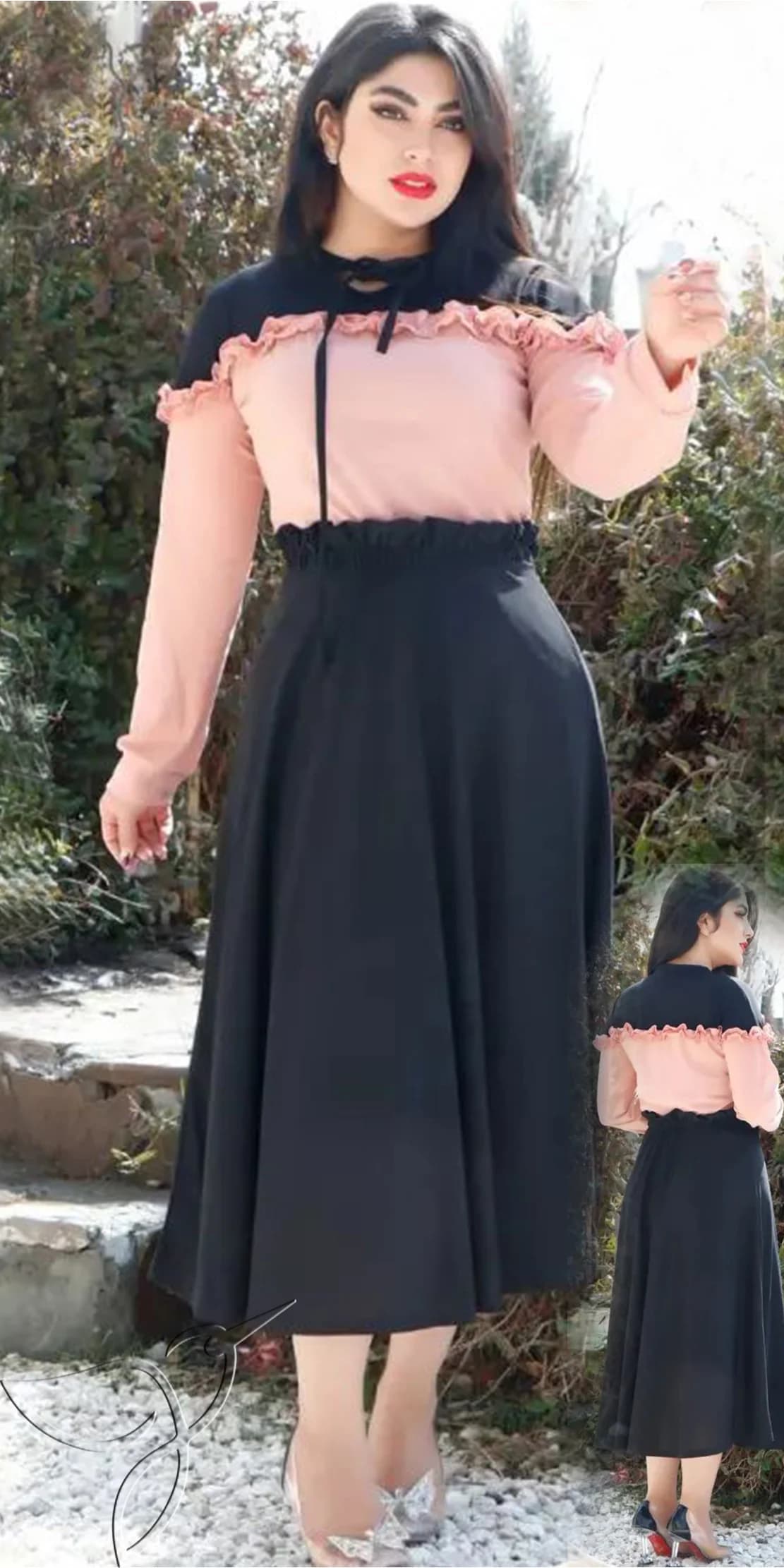 ست شومیز دامن زنانه کد 2270 — تصویر ۹