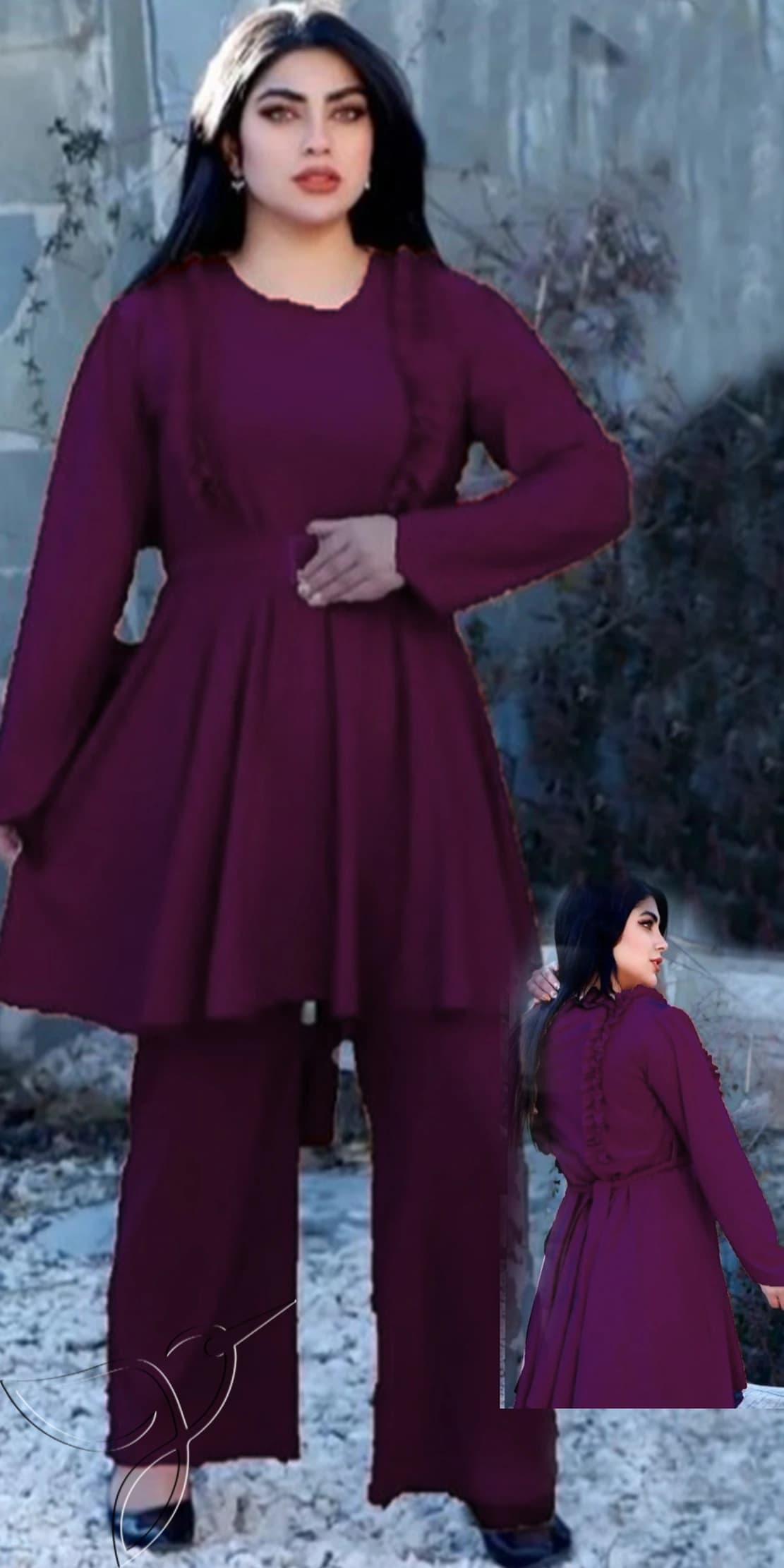 ست تونیک شلوار زنانه کد 2268 — تصویر ۲
