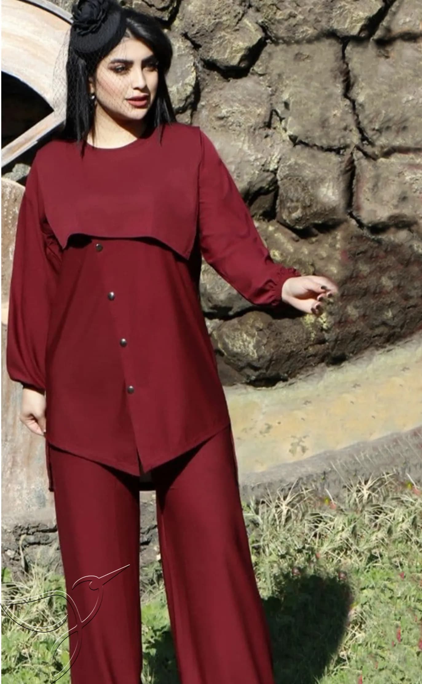 ست تونیک شلوار زنانه کد 2242