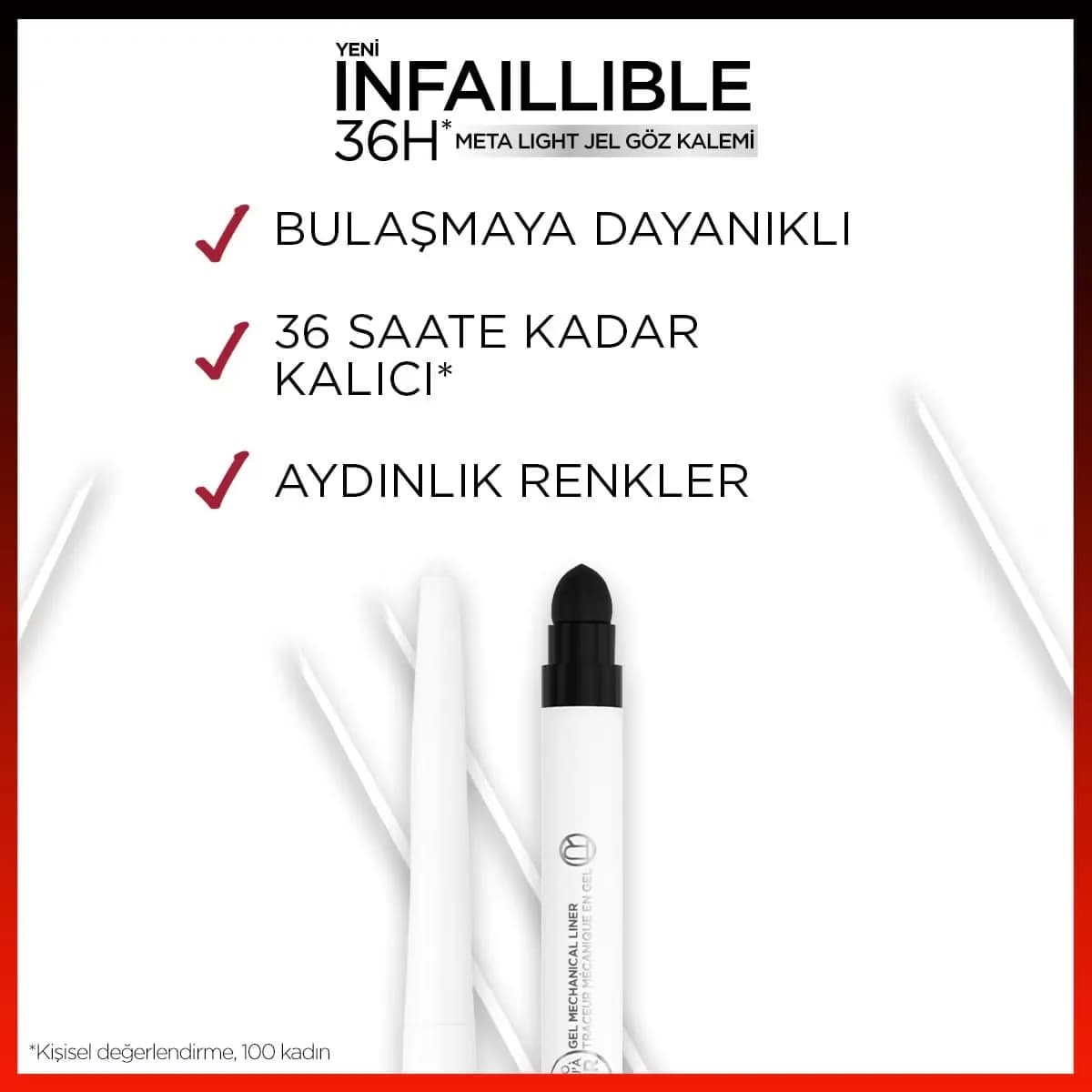 مداد چشم لورال اینفالیبل Polar White — تصویر ۱۰