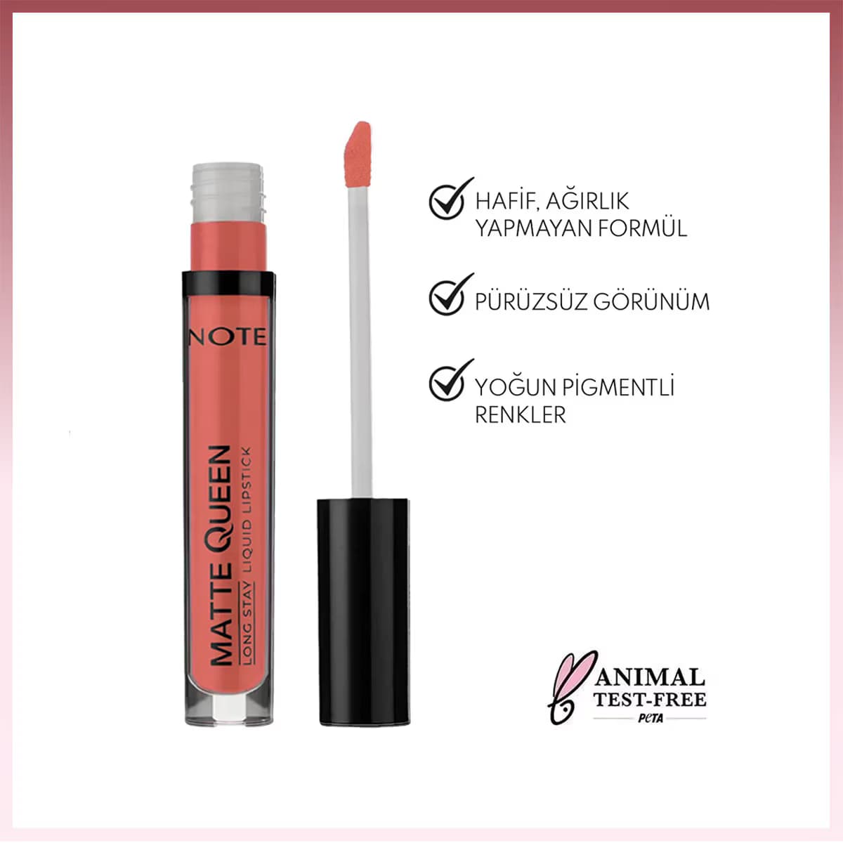 رژ لب مایع نوت مدل Matte Queen 07 — تصویر ۲