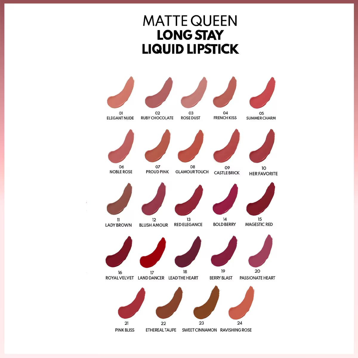 رژ لب مایع نوت مدل Matte Queen 07 — تصویر ۴