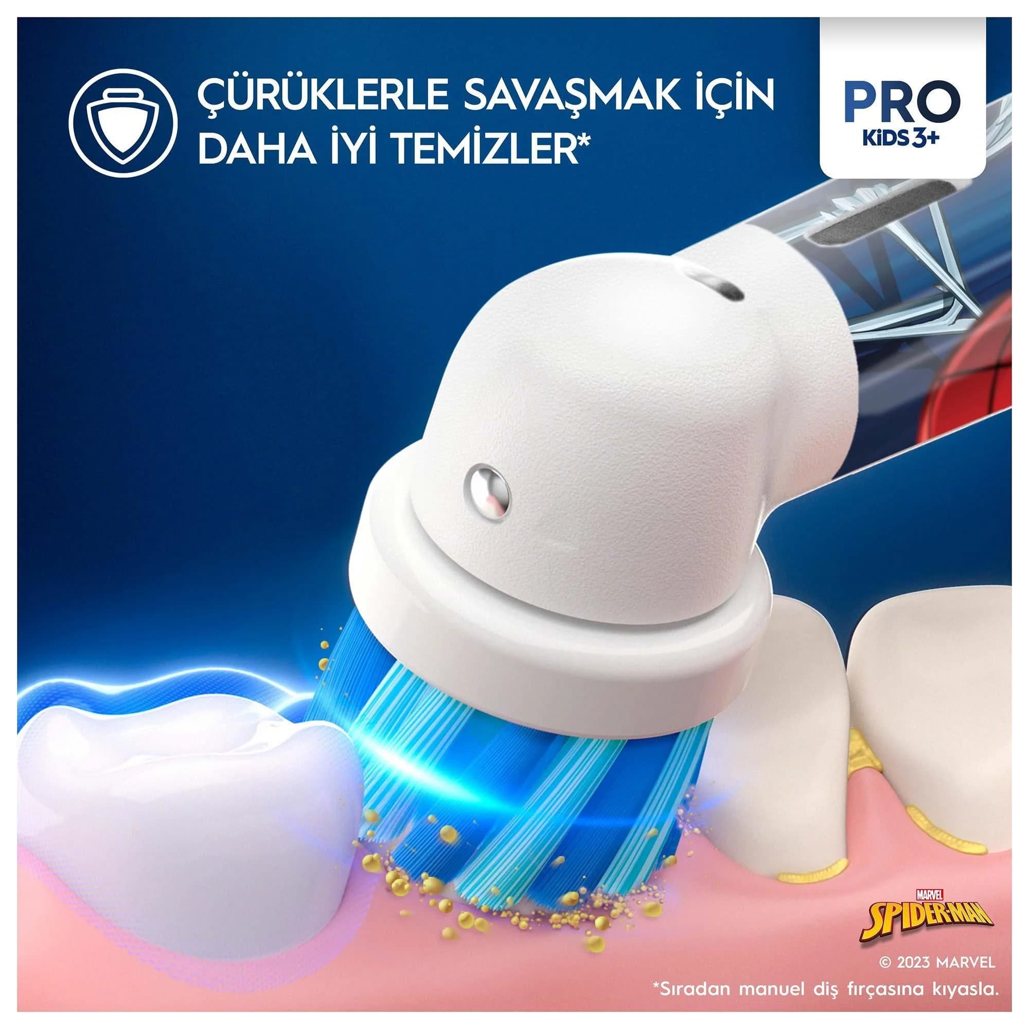 مسواک برقی کودک اورال بی مدل Spiderman Pro — تصویر ۸