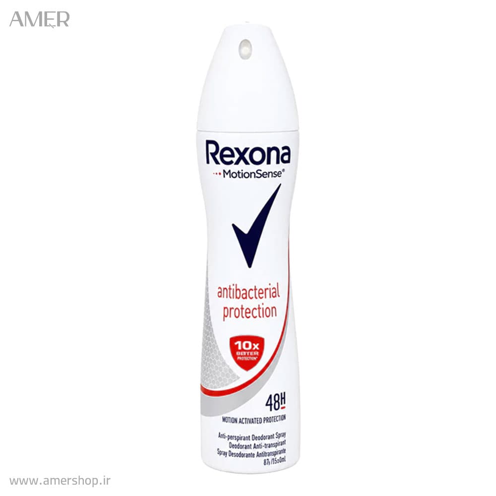اسپری ضد تعریق زنانه 48 ساعته رکسونا Antibacterial Protection حجم 200