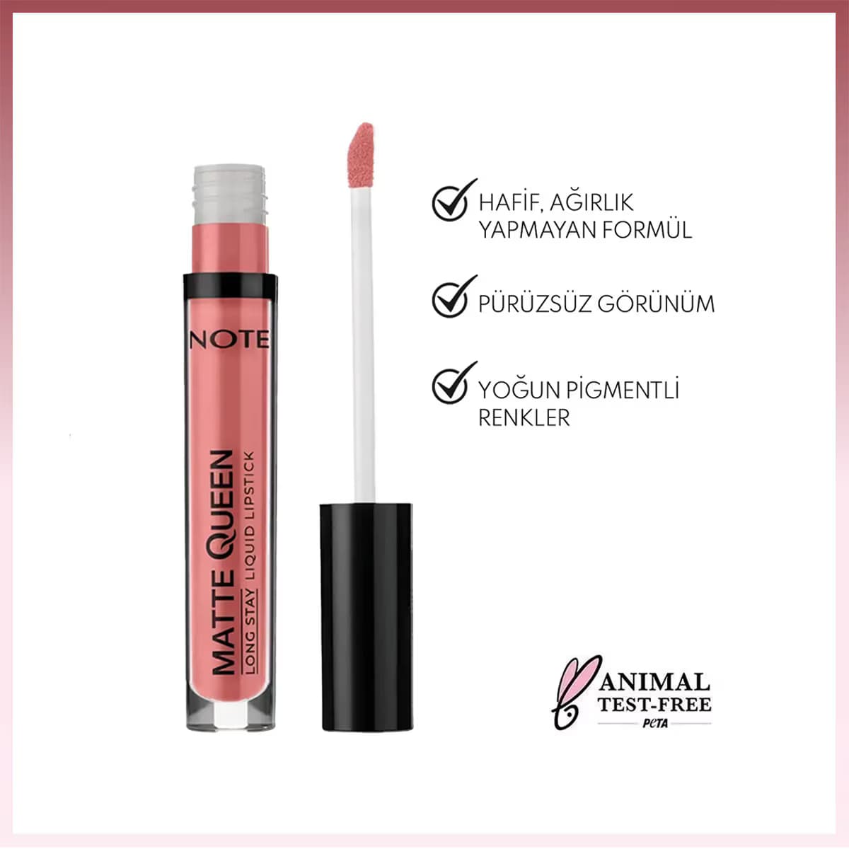 رژ لب مایع نوت مدل Matte Queen 06 — تصویر ۷