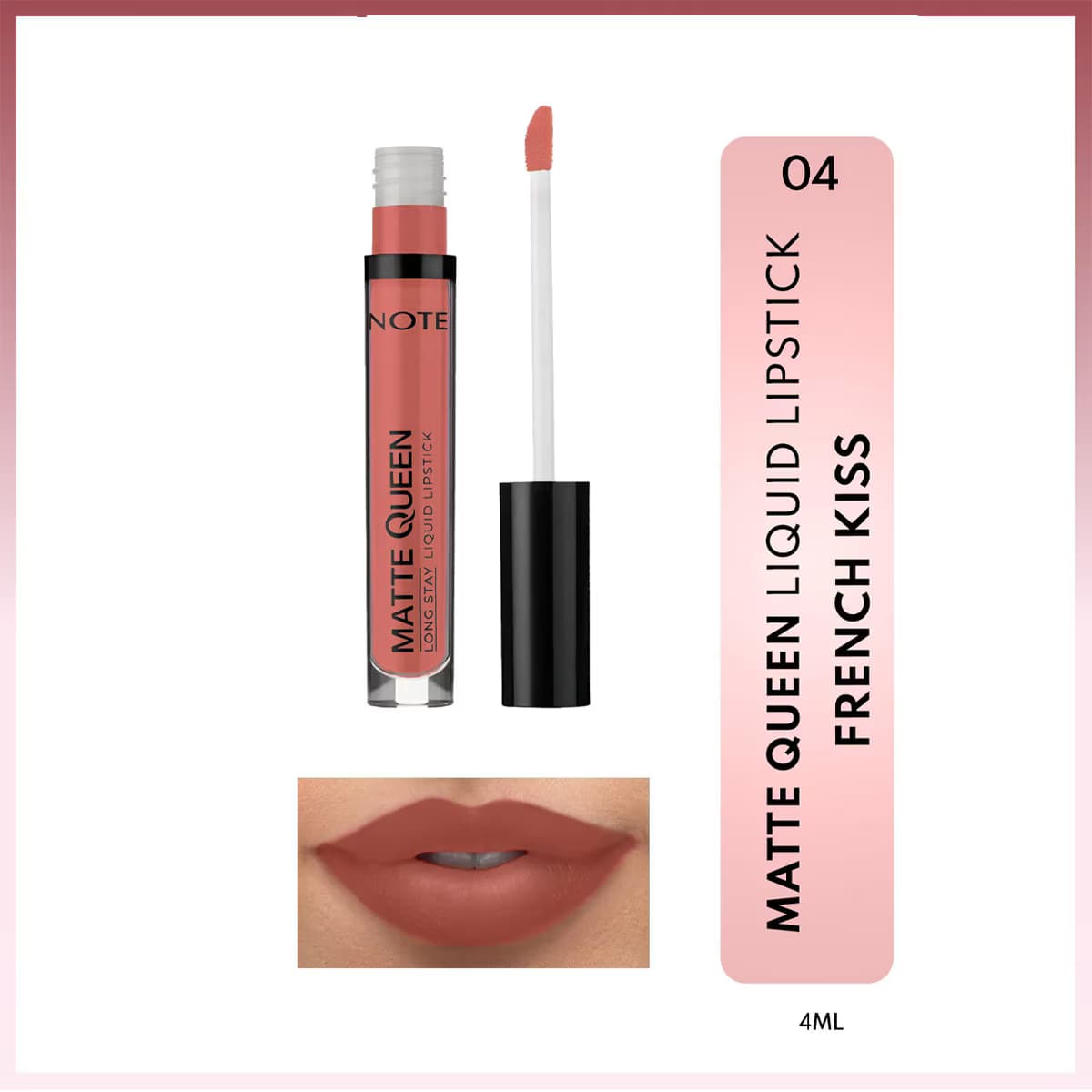 رژ لب مایع نوت مدل Matte Queen 04 — تصویر ۷