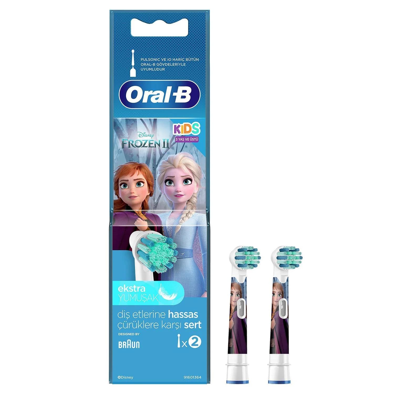 سری یدکی مسواک برقی اورال بی مدل Frozen