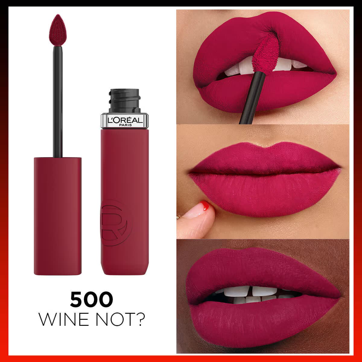 رژ لب مایع لورال 500 Infaillible Matte — تصویر ۷