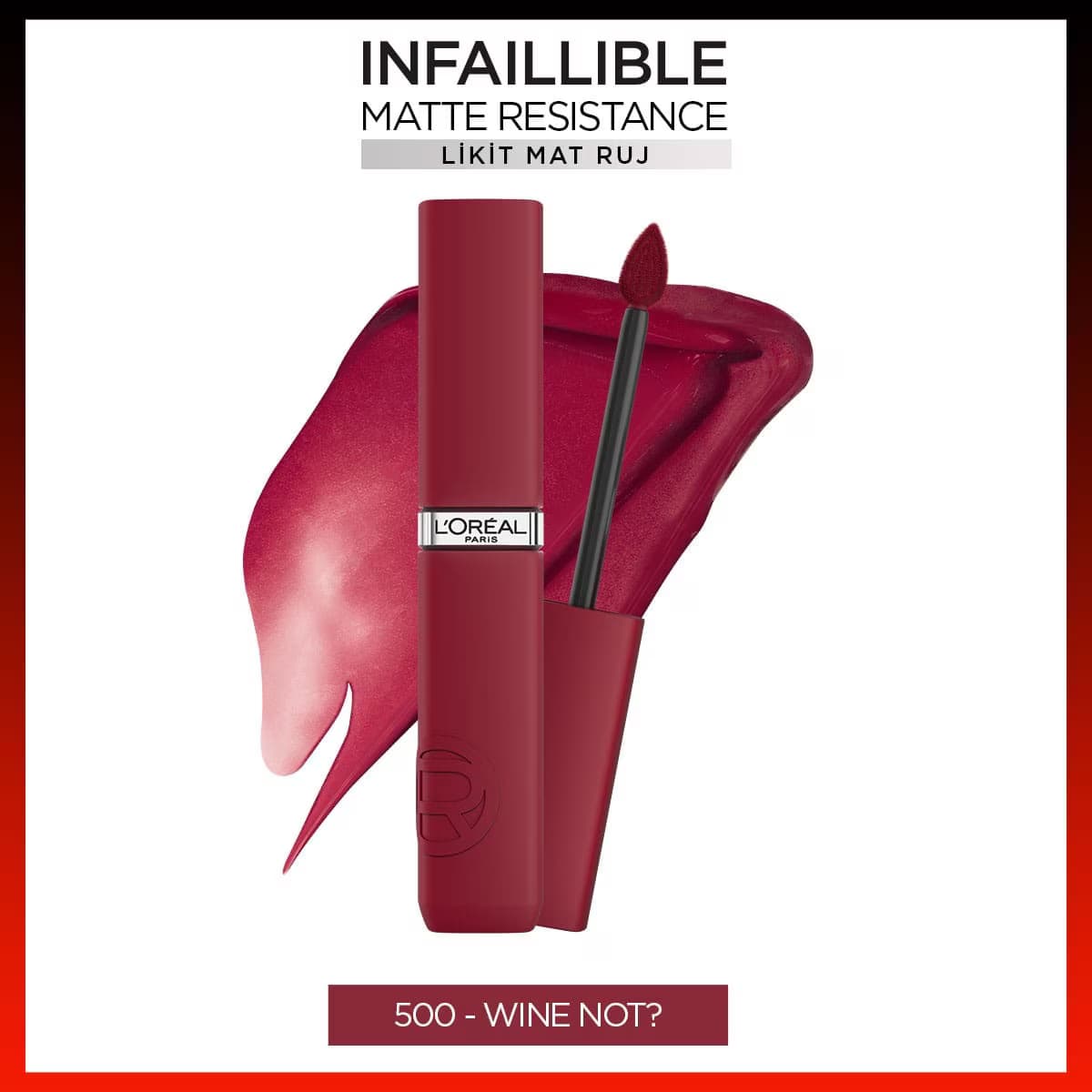 رژ لب مایع لورال 500 Infaillible Matte — تصویر ۸