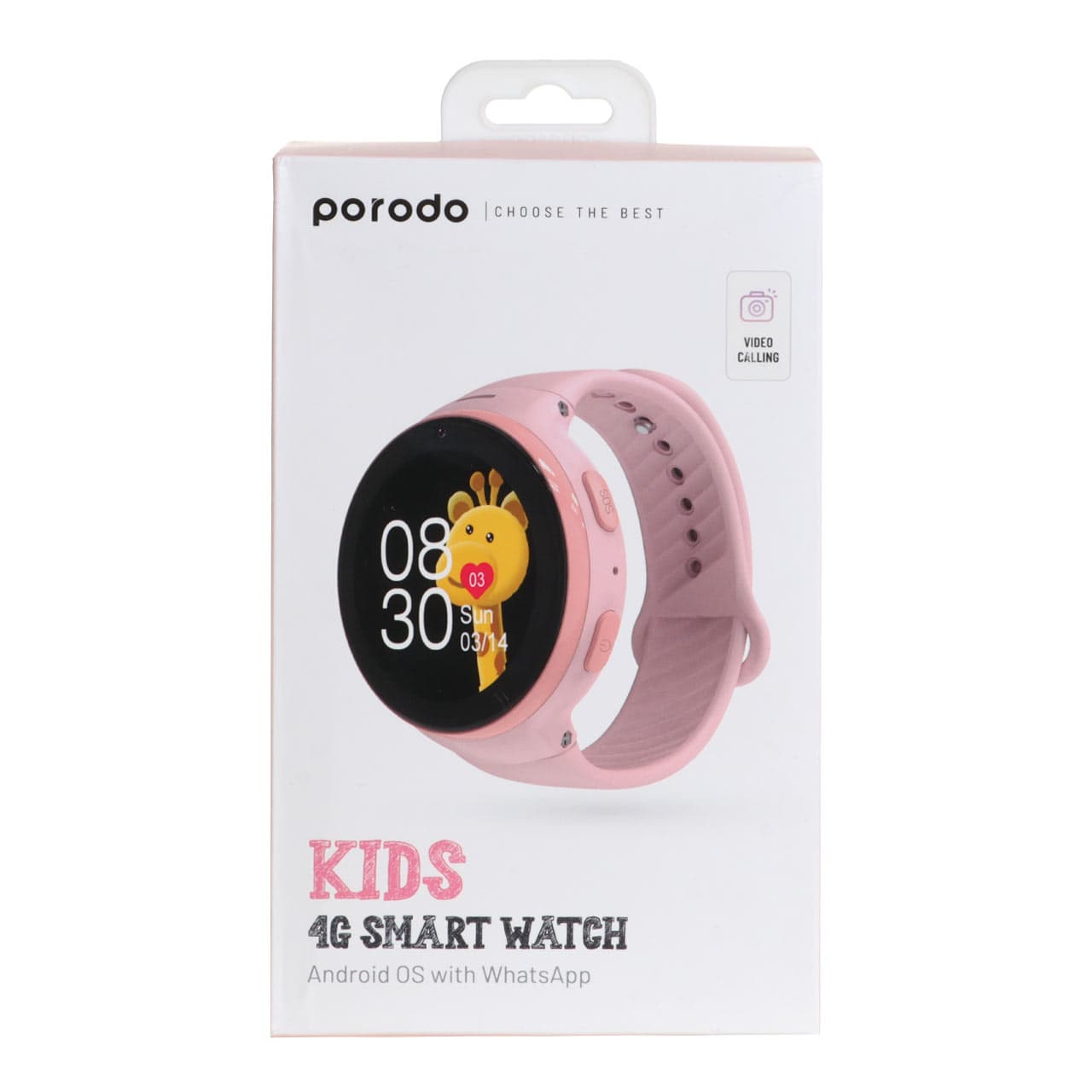 ساعت هوشمند کودکان Porodo Kids 4G Smart Watch مدل PD-KDSWT-PK – صورتی(گارانتی 24 ماهه) — تصویر ۷