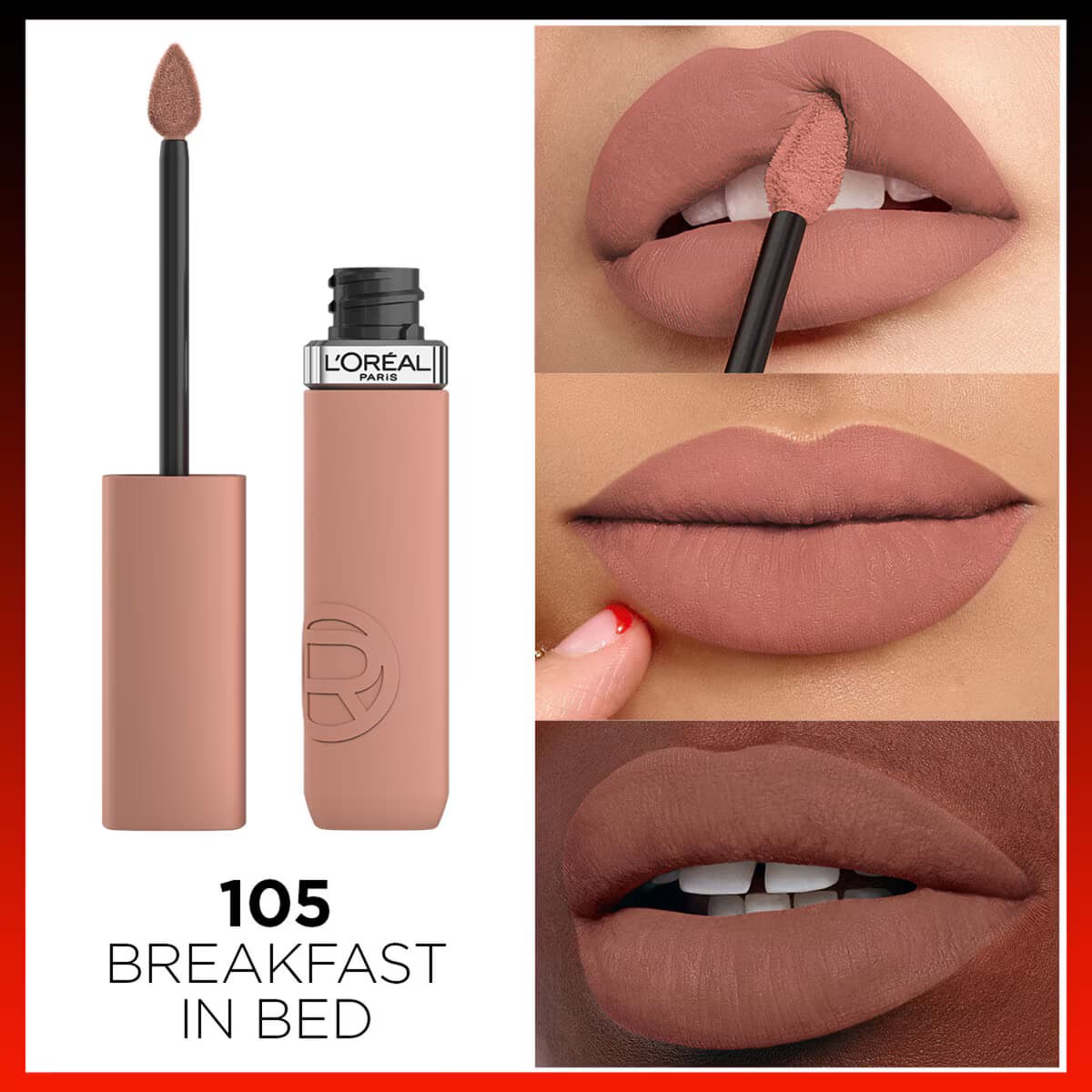 رژ لب مایع لورال 105 Infaillible Matte — تصویر ۷