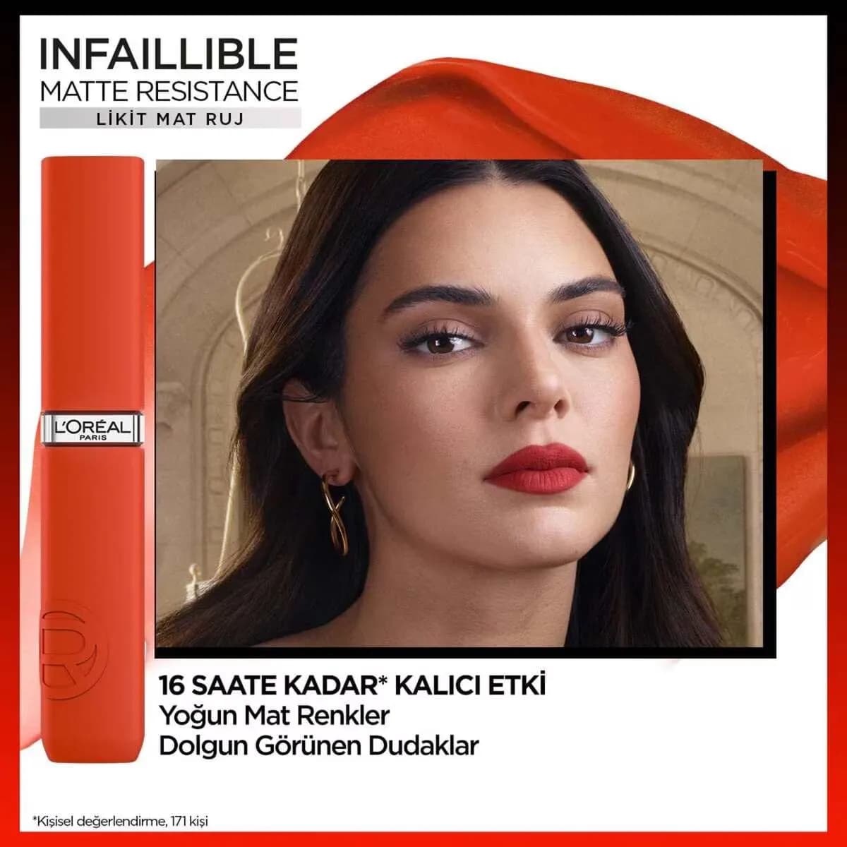 رژ لب مایع لورال 120 Infaillible Matte — تصویر ۹