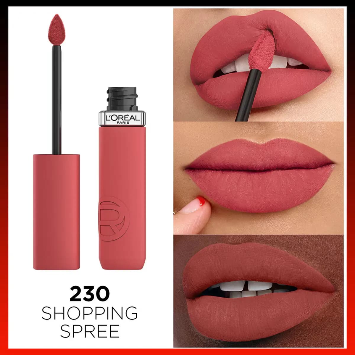 رژ لب مایع لورال 230 Infaillible Matte — تصویر ۸