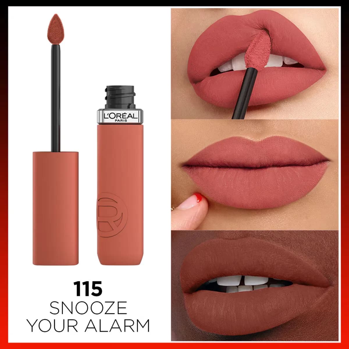 رژ لب مایع لورال 115 Infaillible Matte — تصویر ۴