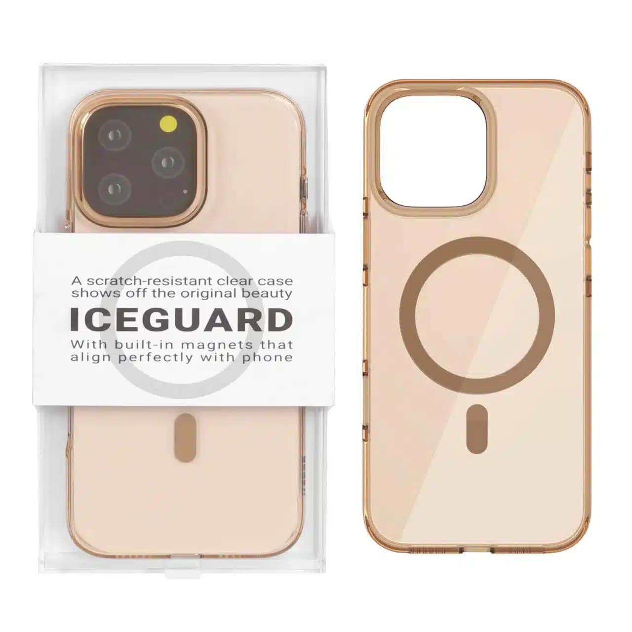 قاب Original Kdoo ICEGUARD مدل Apple iPhone 16 Pro Max – طلایی (پک دار) — تصویر ۳