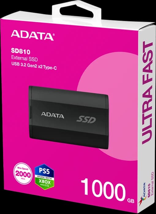 هارد اکسترنال ADATA SSD مدل SD810 ظرفیت 1000GB – مشکی (گارانتی شرکت آونگ) — تصویر ۶