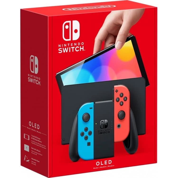 کنسول بازی نینتندو مدل Switch OLED Neon Blue and Neon Red Joy-Con — تصویر ۵