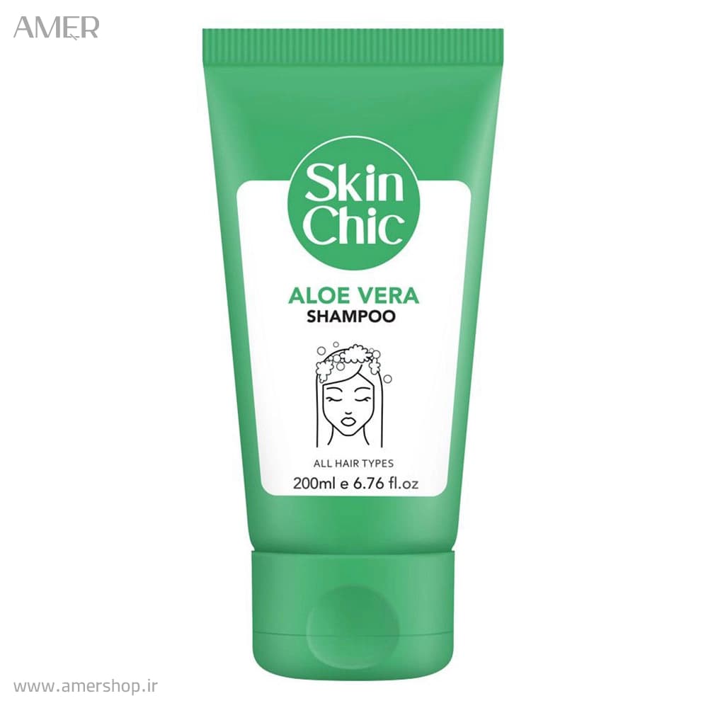 شامپو مو اسکین شیک aloe vera حجم 200