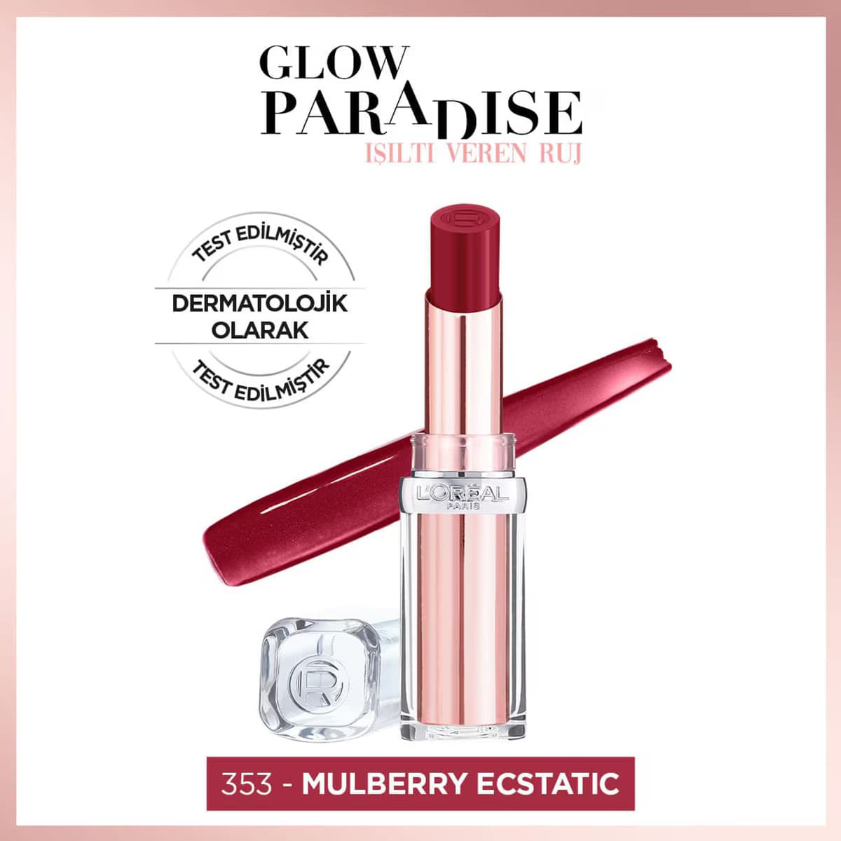 رژ لب لورال مدل Glow Paradise 353 — تصویر ۶