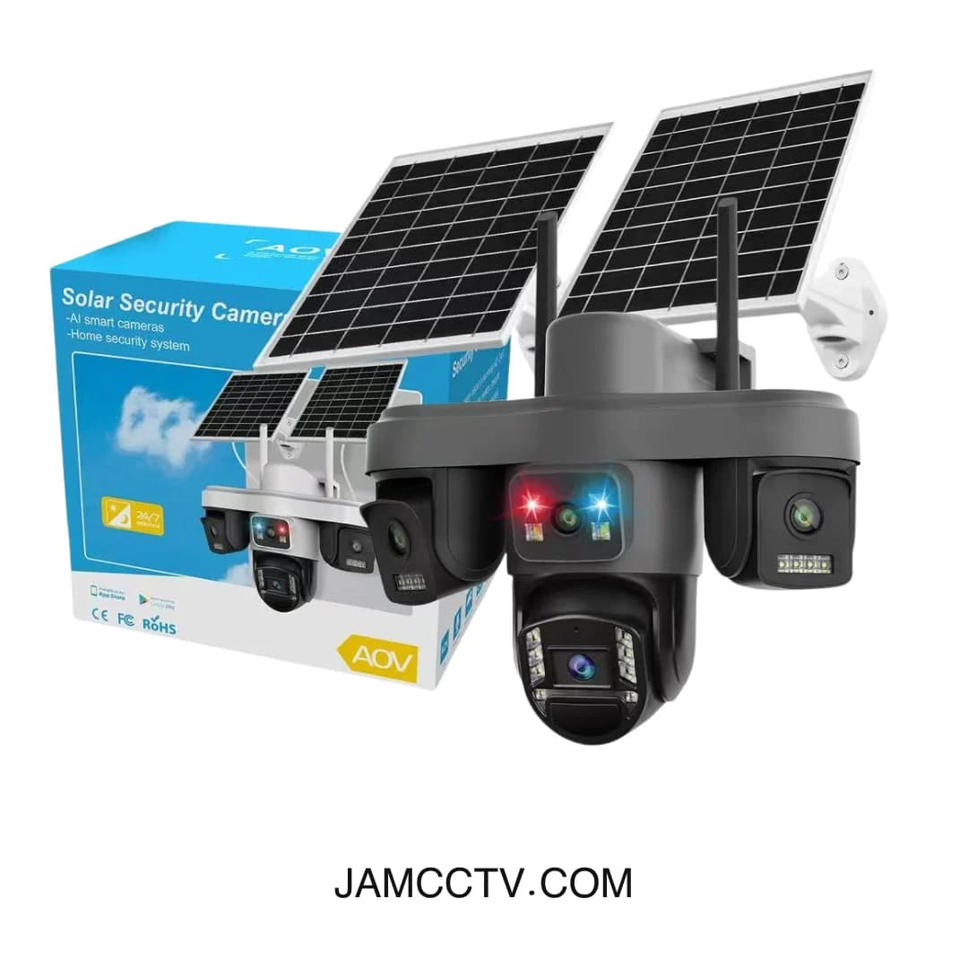 دوربین مداربسته سولار O-KAM PRO TA4 چهار لنز سیم کارتی 4G با زوم اپتیکال 10X — تصویر ۴