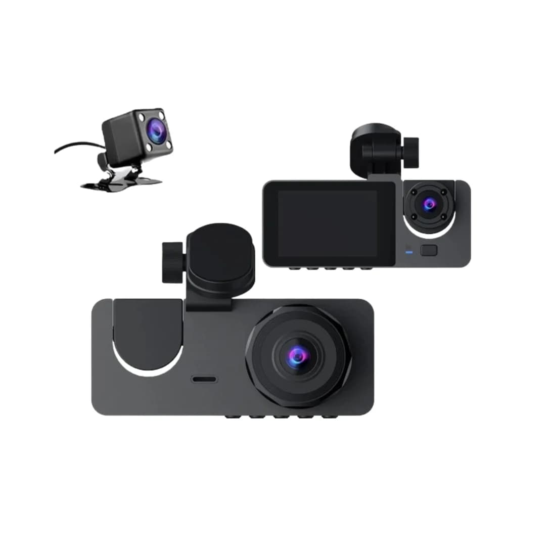دوربین ثبت وقایع خودرو ۳ لنز BlackBox DVR | ضبط همزمان جلو، داخل و عقب — تصویر ۵