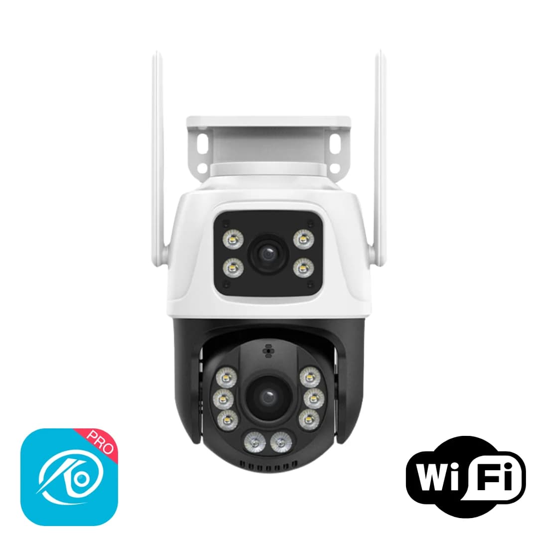 دوربین مداربسته بیسیم دو لنزه 3 مگاپیکسل با چرخش 360 درجه | نرم‌افزار O-Kam Pro — تصویر ۵