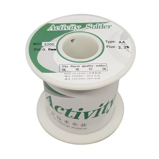 سیم قلع لحیم اکتیو 0.8mm گرید AA — تصویر ۳