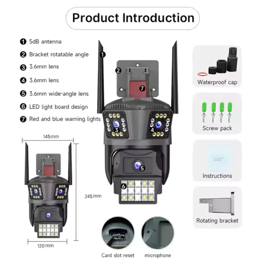 دوربین سیم کارت خور سه لنزه OKAM PRO-K200 — تصویر ۸