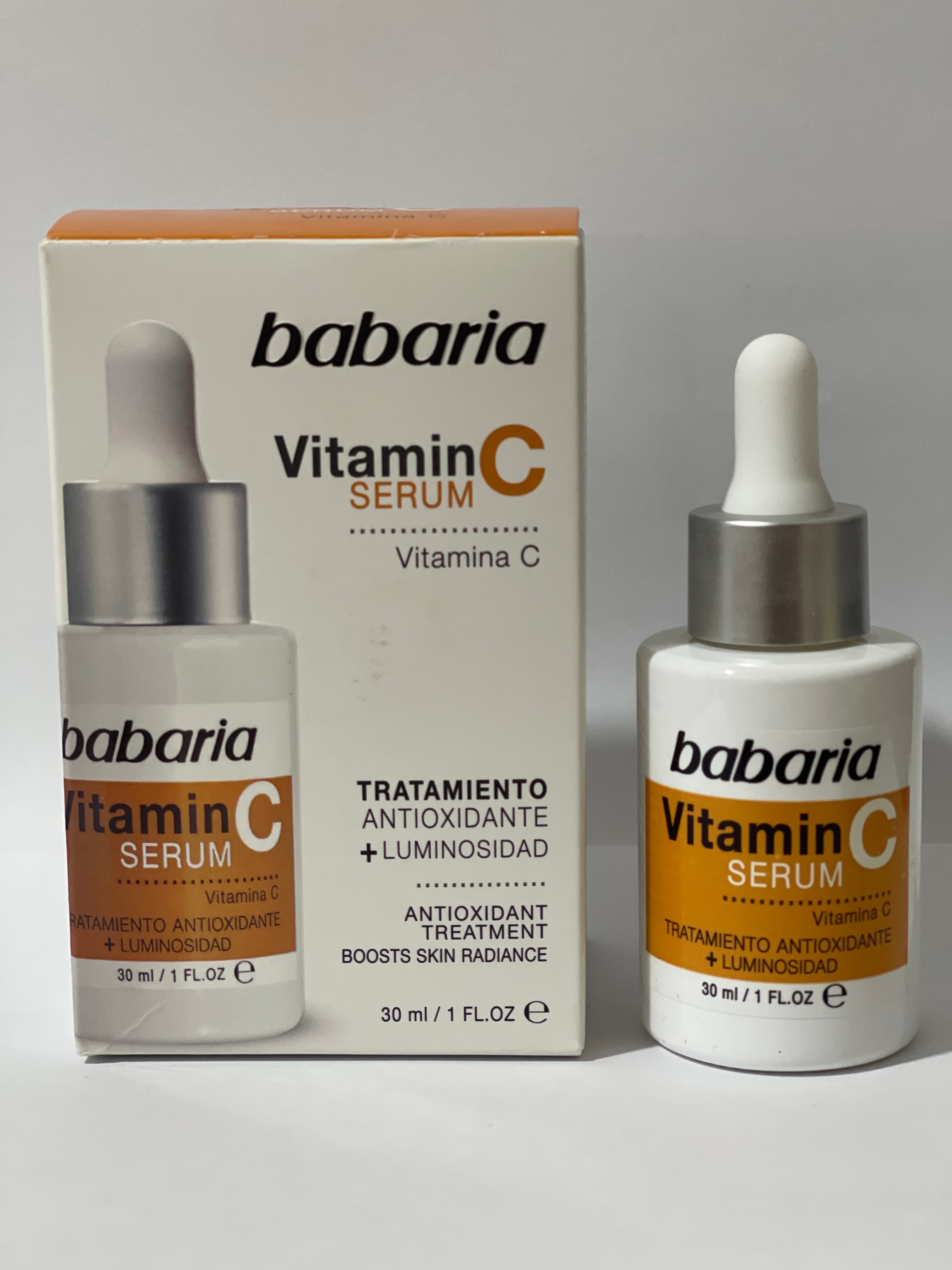 سرم ویتامین C باباریا 30 میلی‌لیتر | روشن‌کننده، ضد لک و آنتی‌اکسیدان قوی پوست Babaria Vitamin C Serum