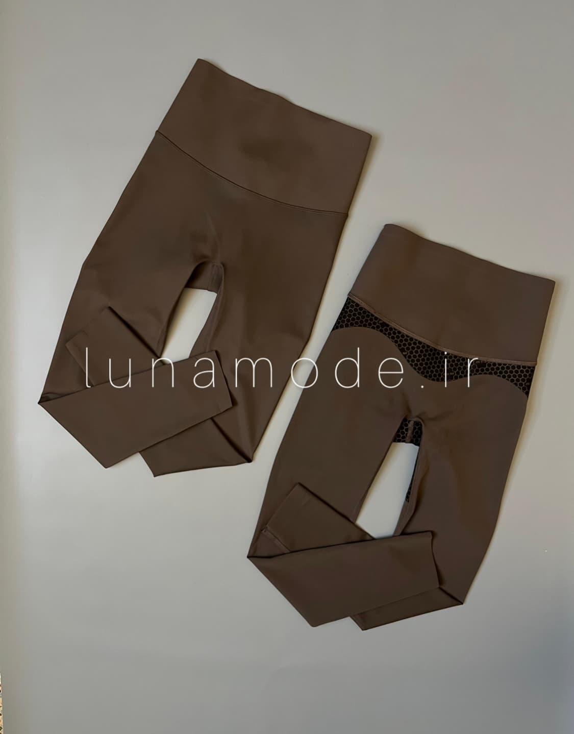 لگ زنانه کمر گنی قهوه ای تیره مات کد 2 — تصویر ۷